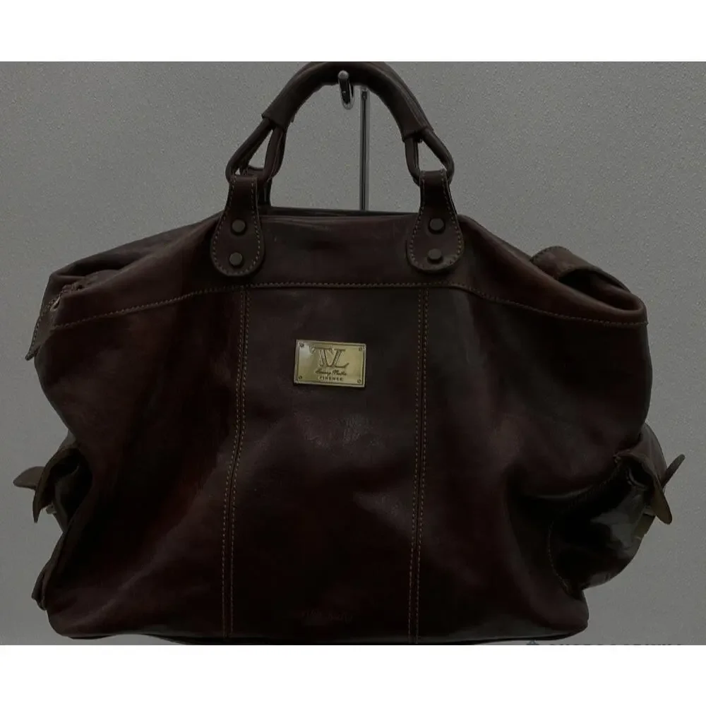 TUSCANY LEATHER EUC XL TRAVEL WEEKENDER BAG